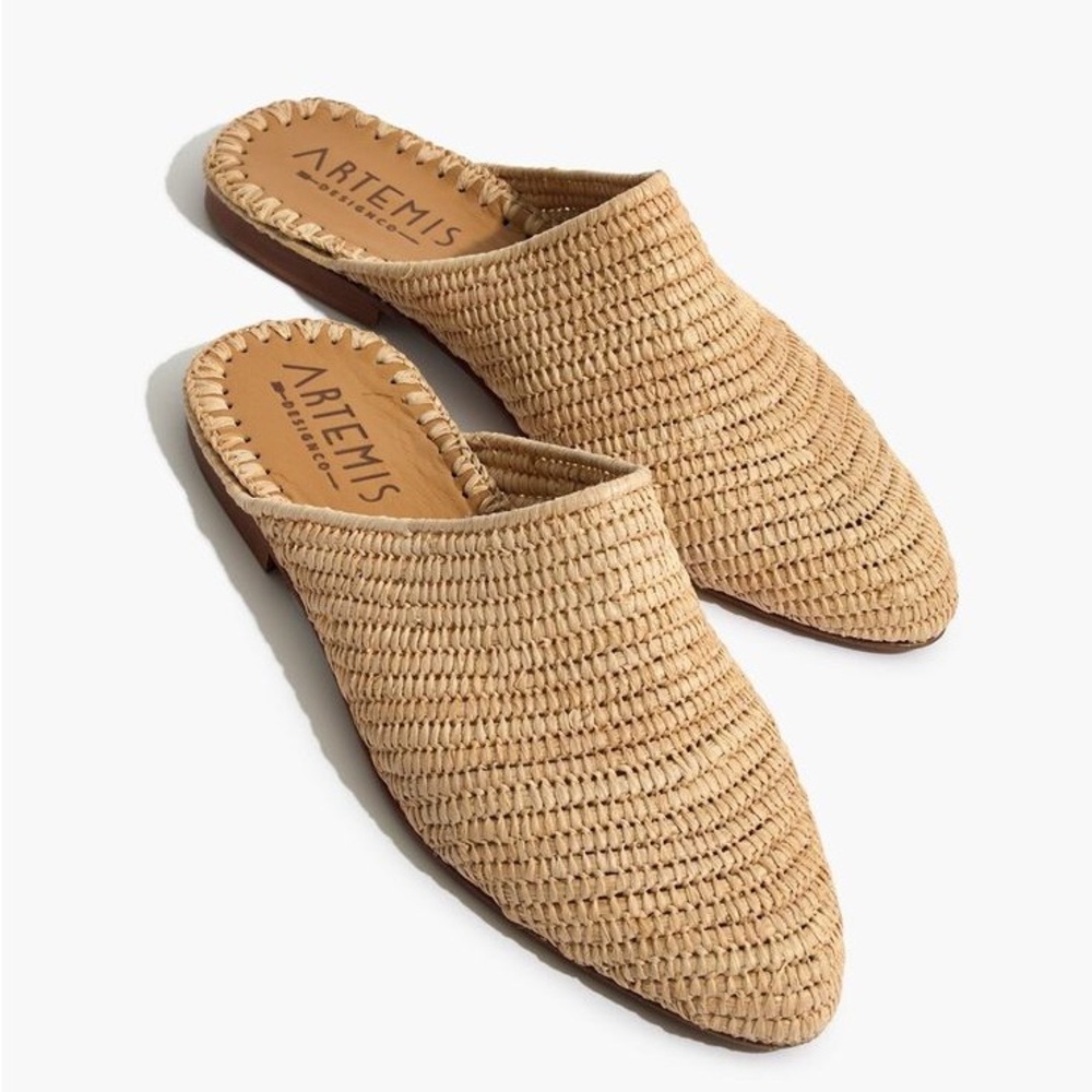 Artemis Design Co raffia mules